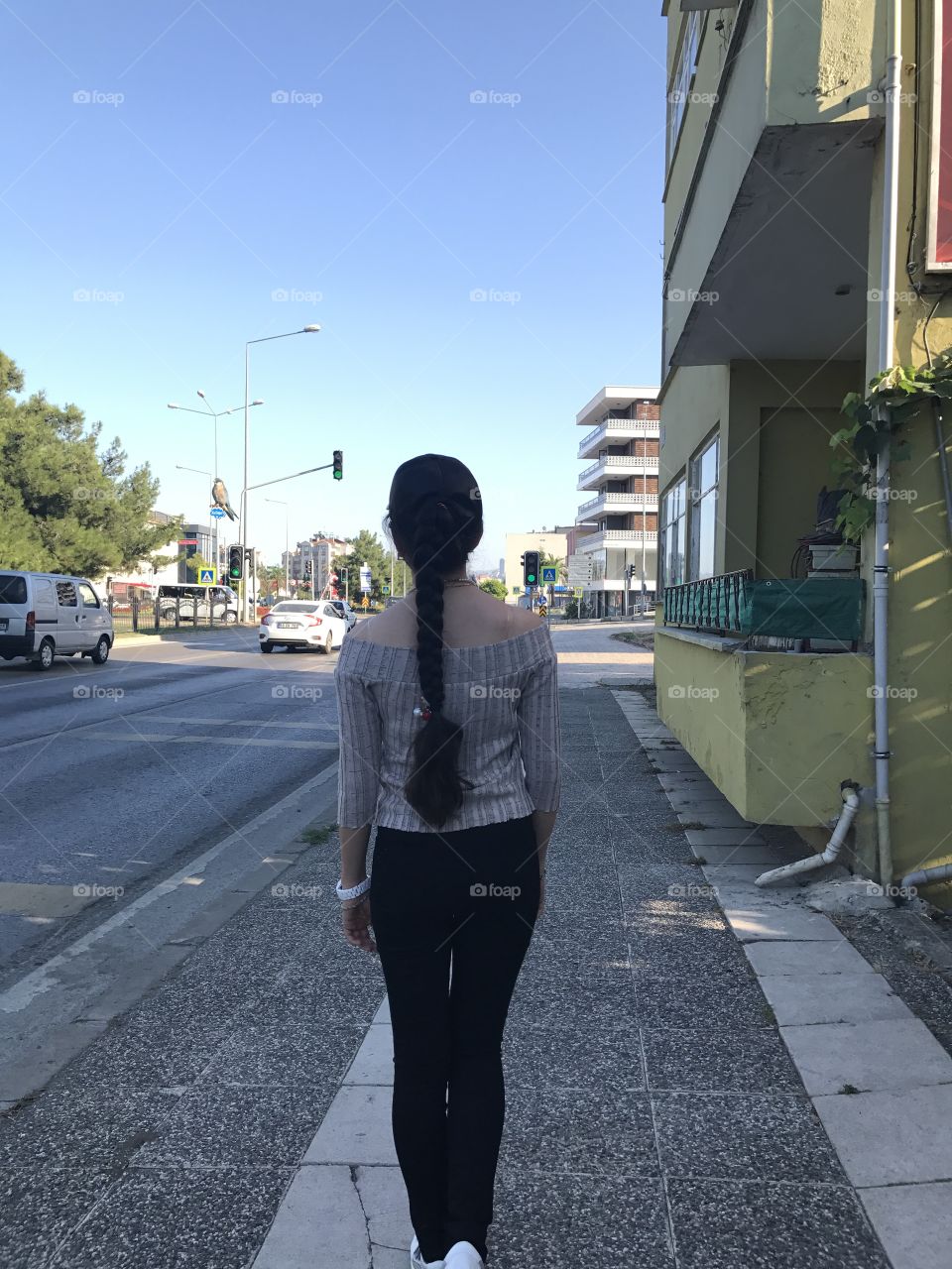 My brother took this photo to show my long hair 