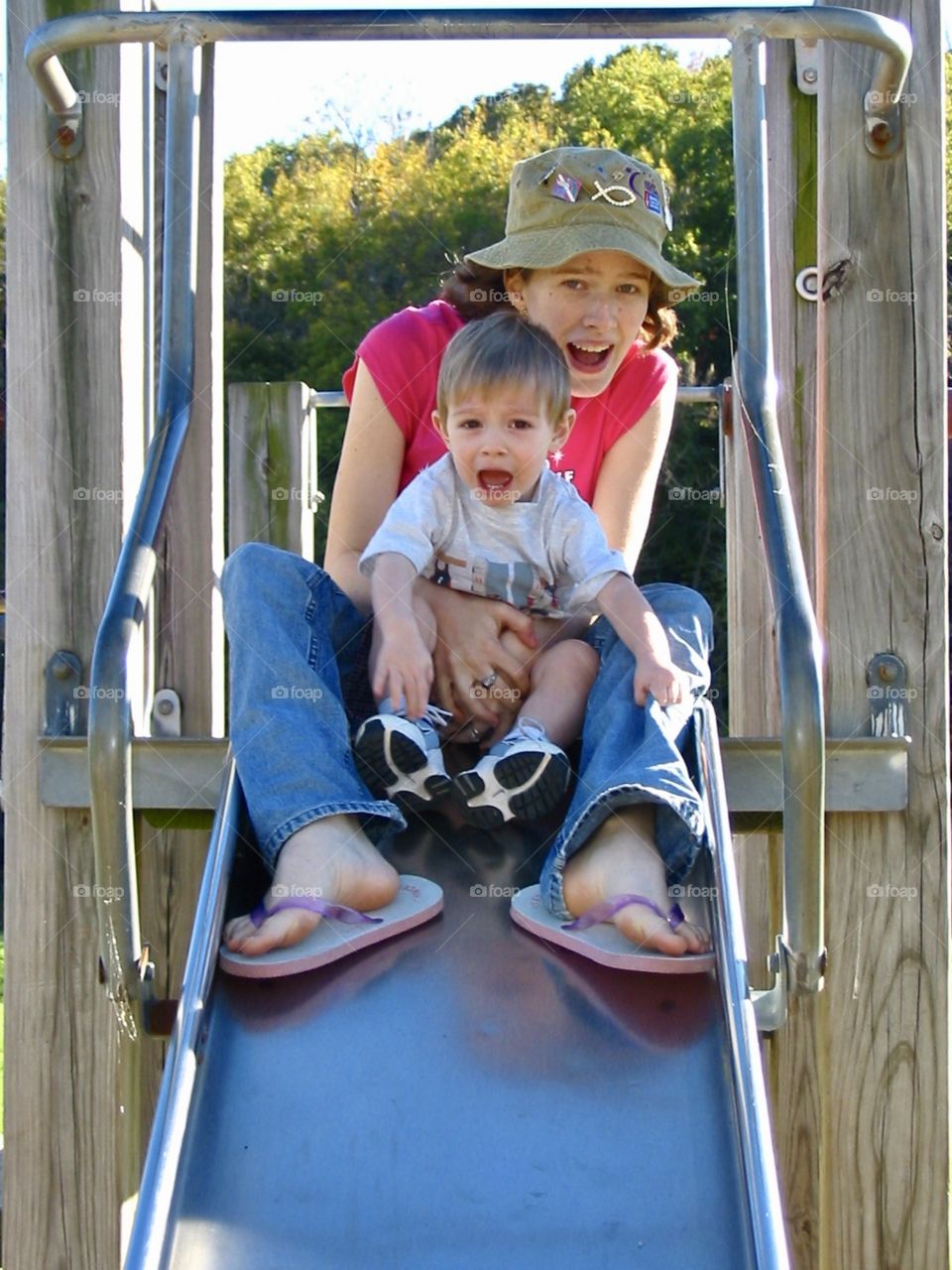 Playtime with mommy. 