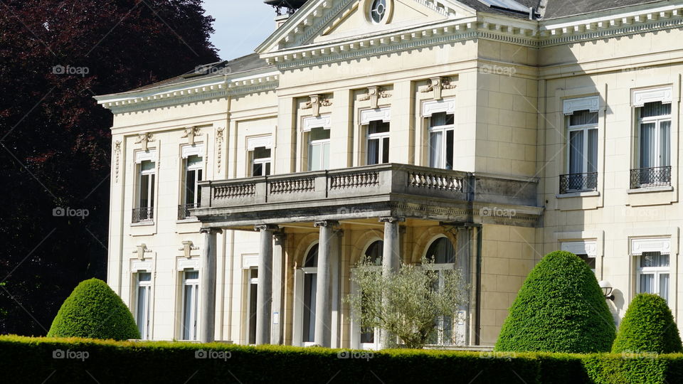 A small castle in a park in Antwerp