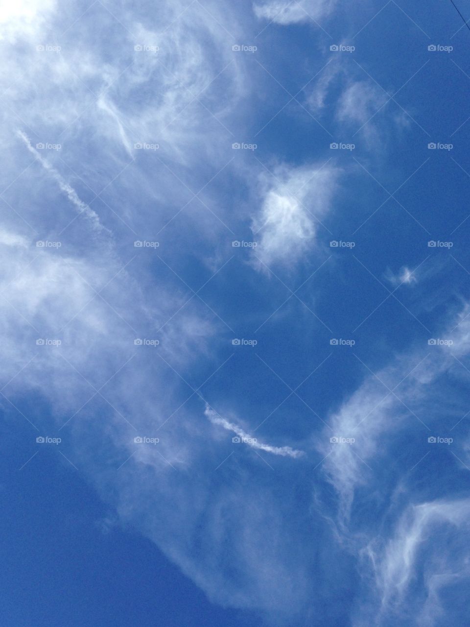 Clouds in blue sky