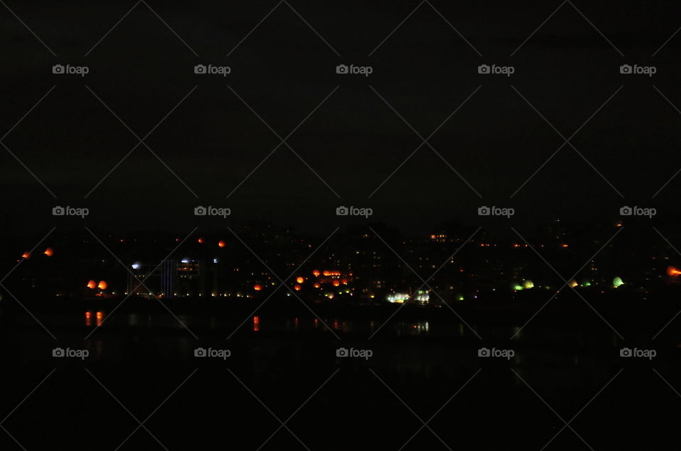 city ​​of Irkutsk, evening