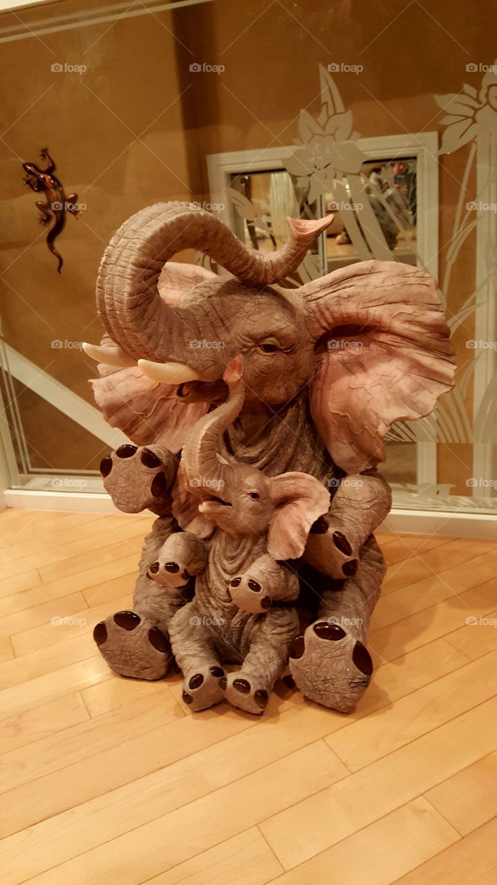 Elegant elephant statue