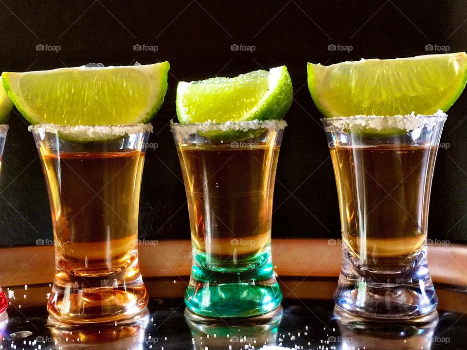 Tequila . Four tequila!