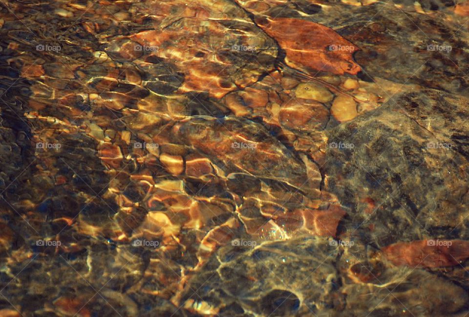 creek water reflections