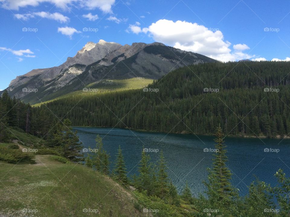 View of rocky mountains