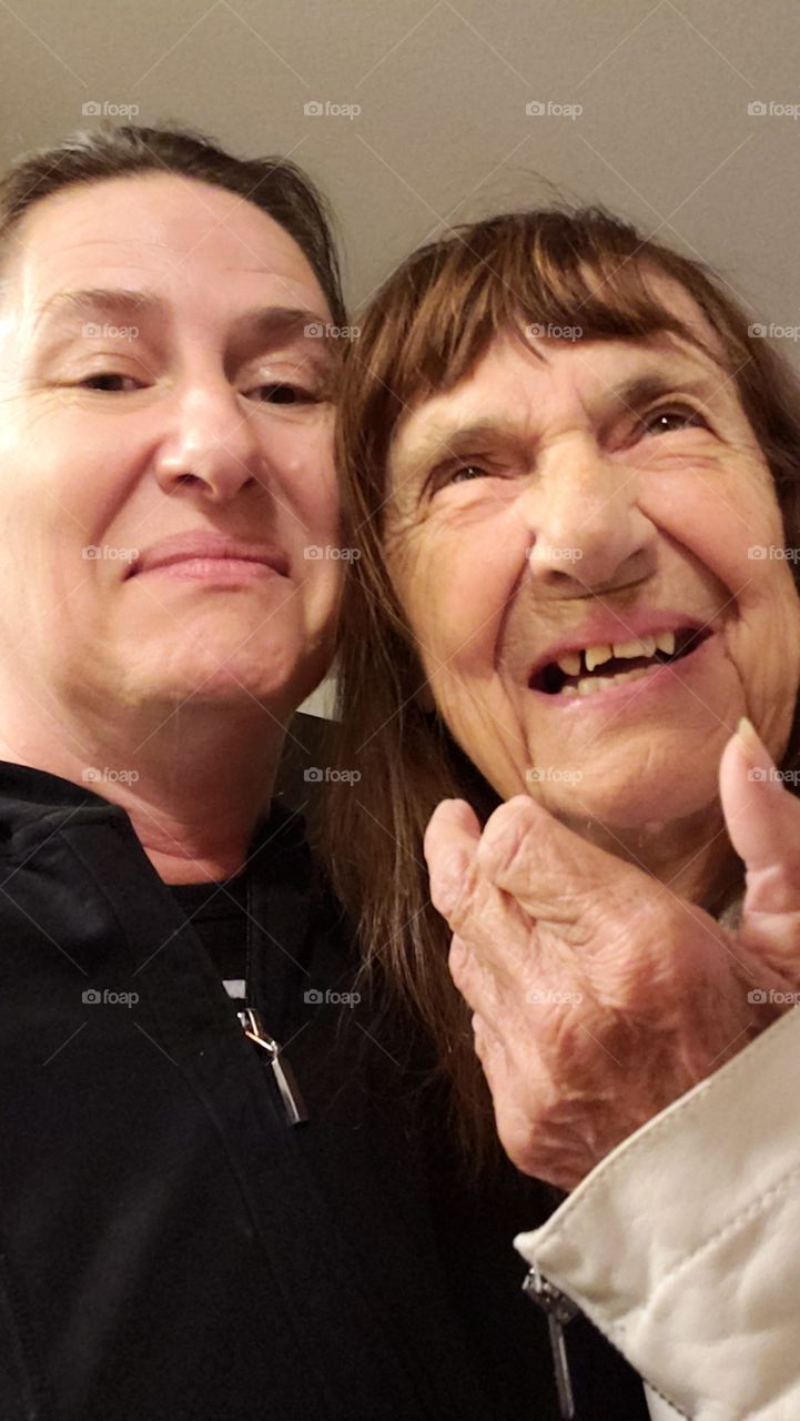 trying to take a selfie