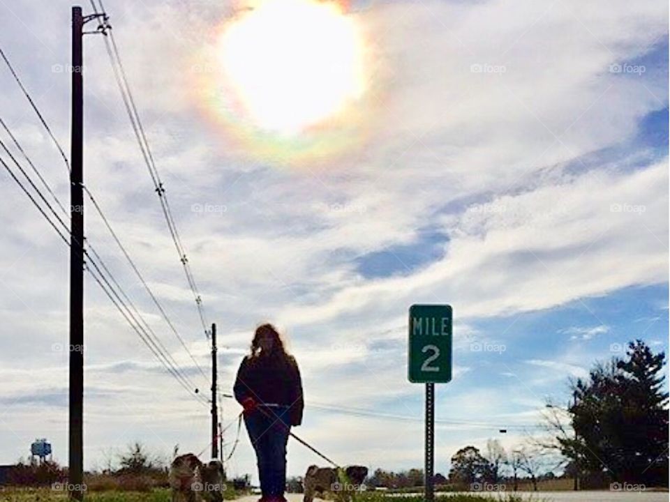 Walking near the sun