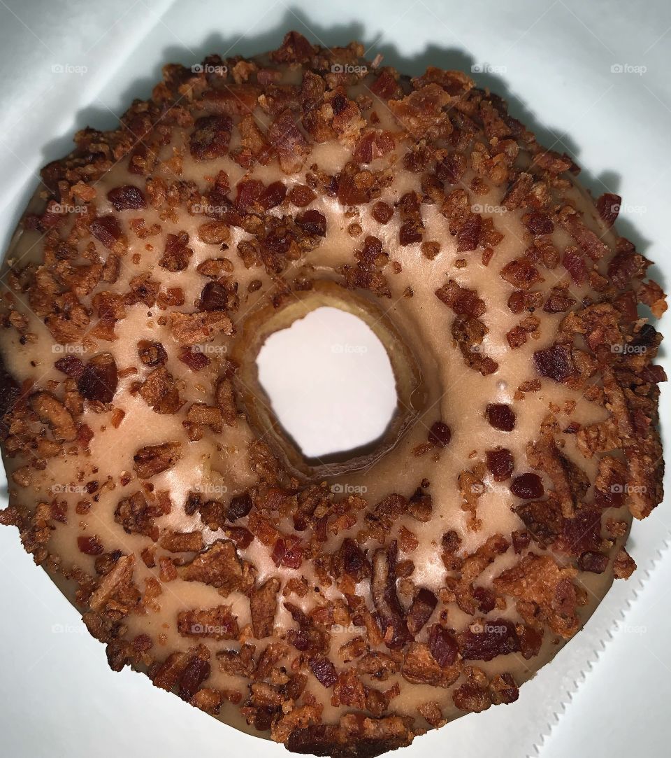 CRISPY, SWEET AND SALTY. Nothing beats a maple bacon iced yeast ring for breakfast.