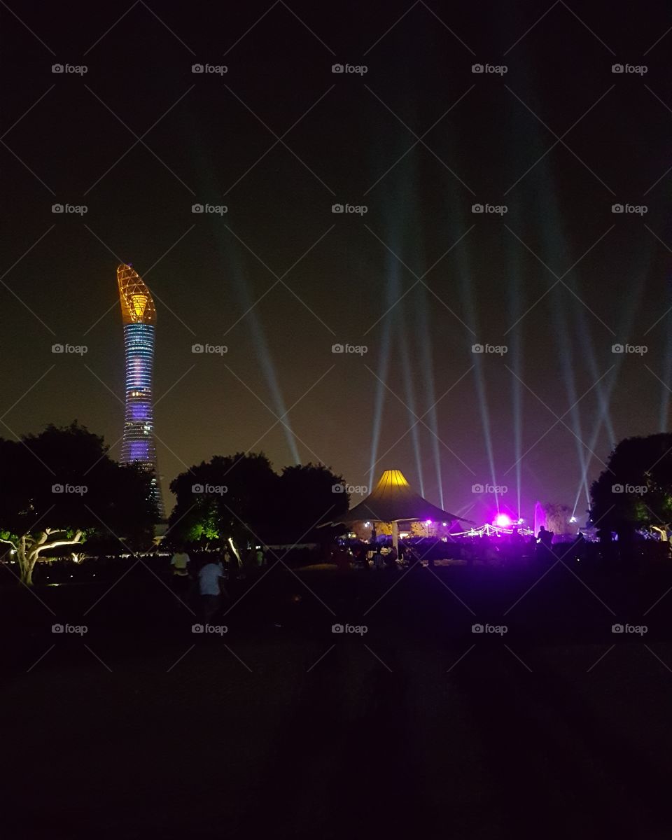 light show in the park