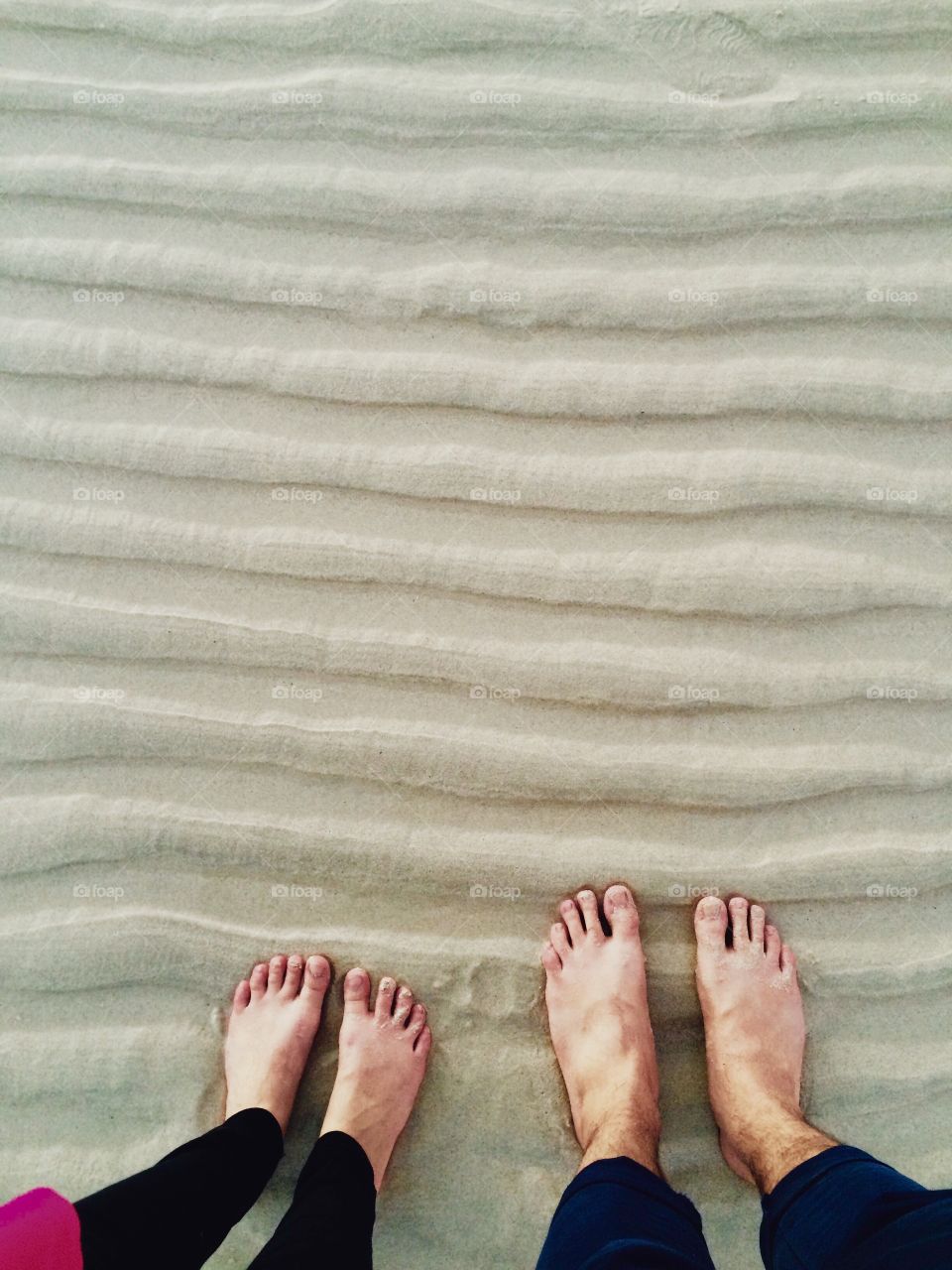 Feet at the beach