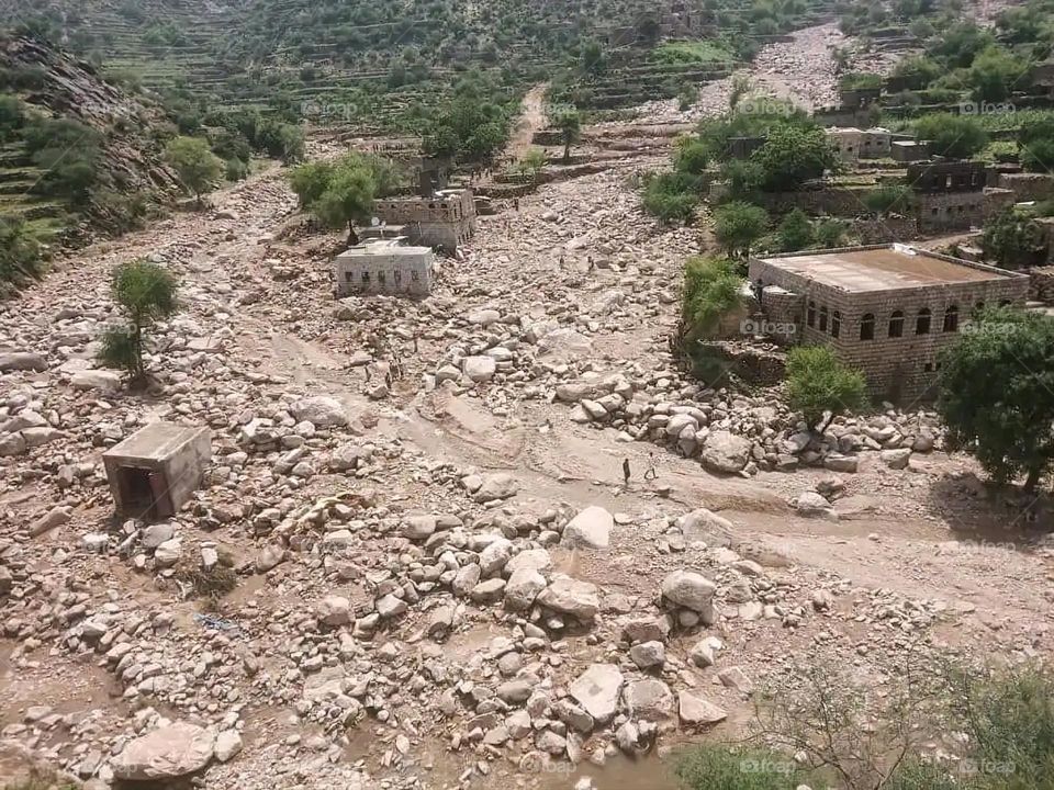 Glory be to God, the magnificent and picturesque view and the natural green trees are a view that is nothing more wonderful than it