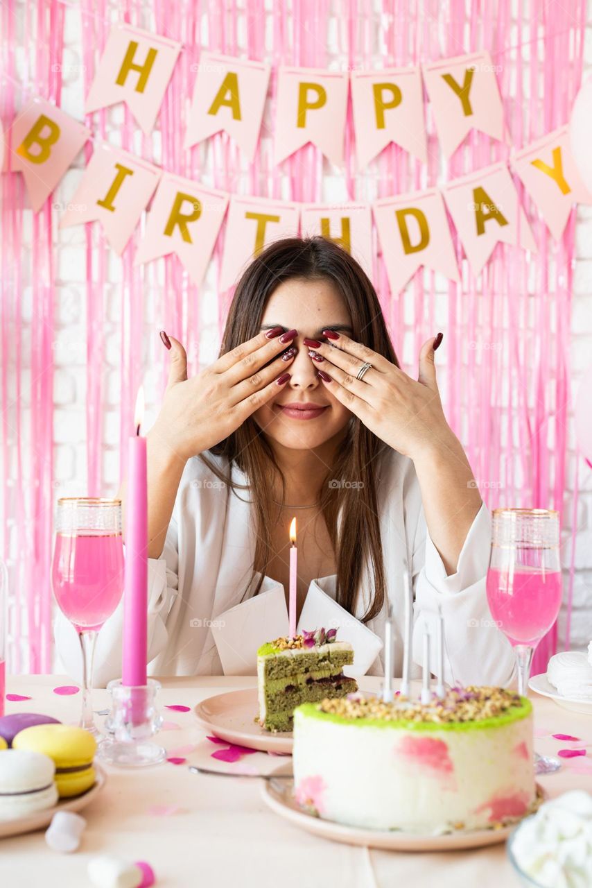 woman having birthday