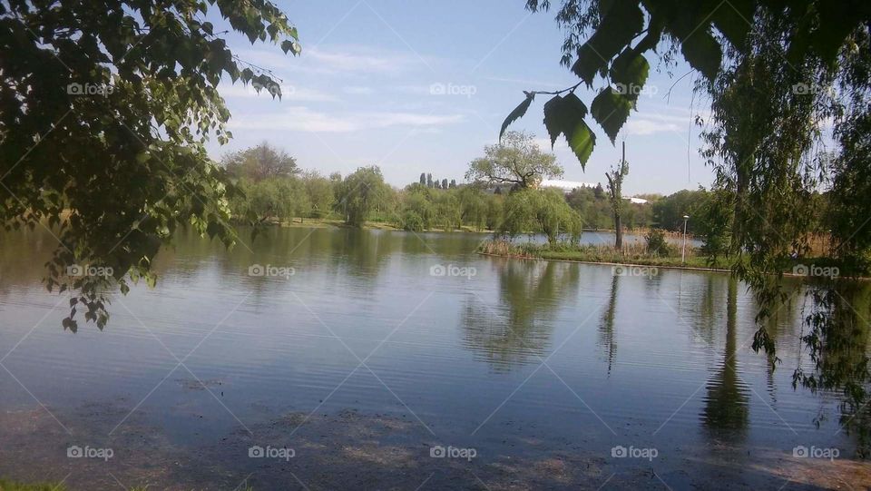 Water reflaxion, Bucharest, Romania