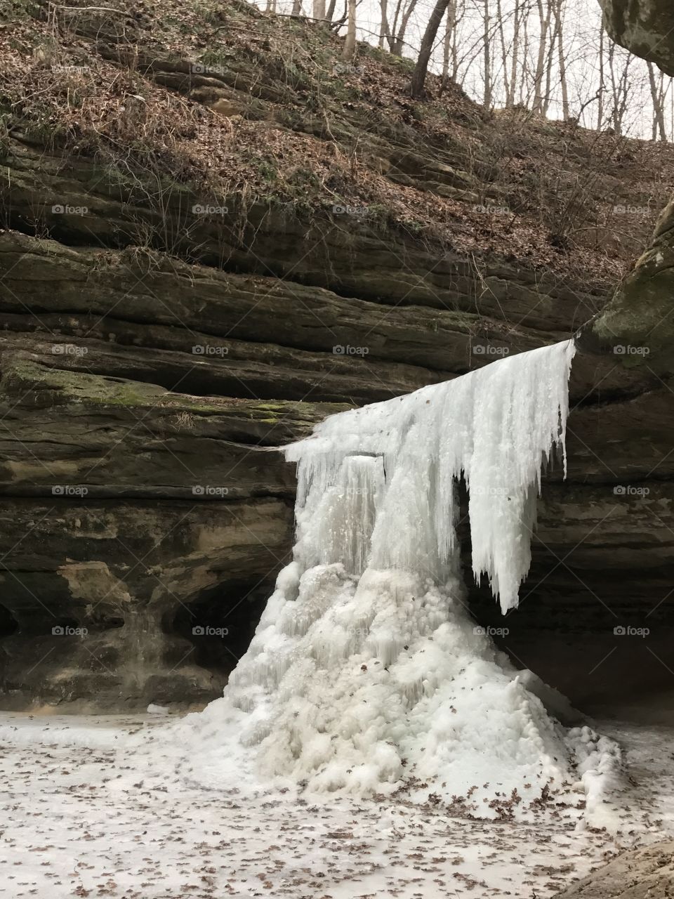Icy waterfall 