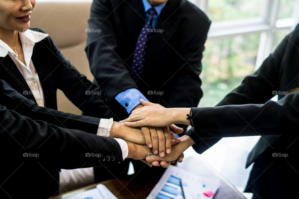Business concept hand shake