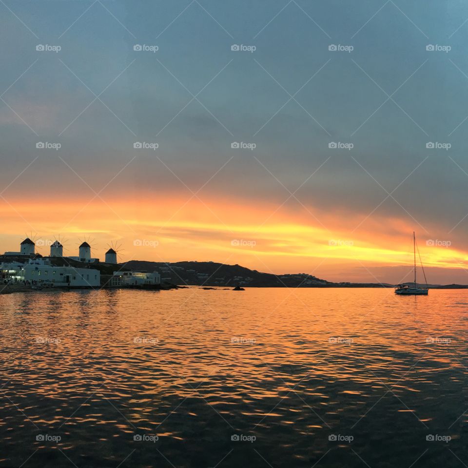 Sunset, Water, Dawn, Evening, Dusk