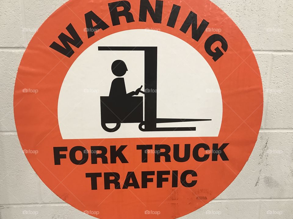 Fork Truck Sign
