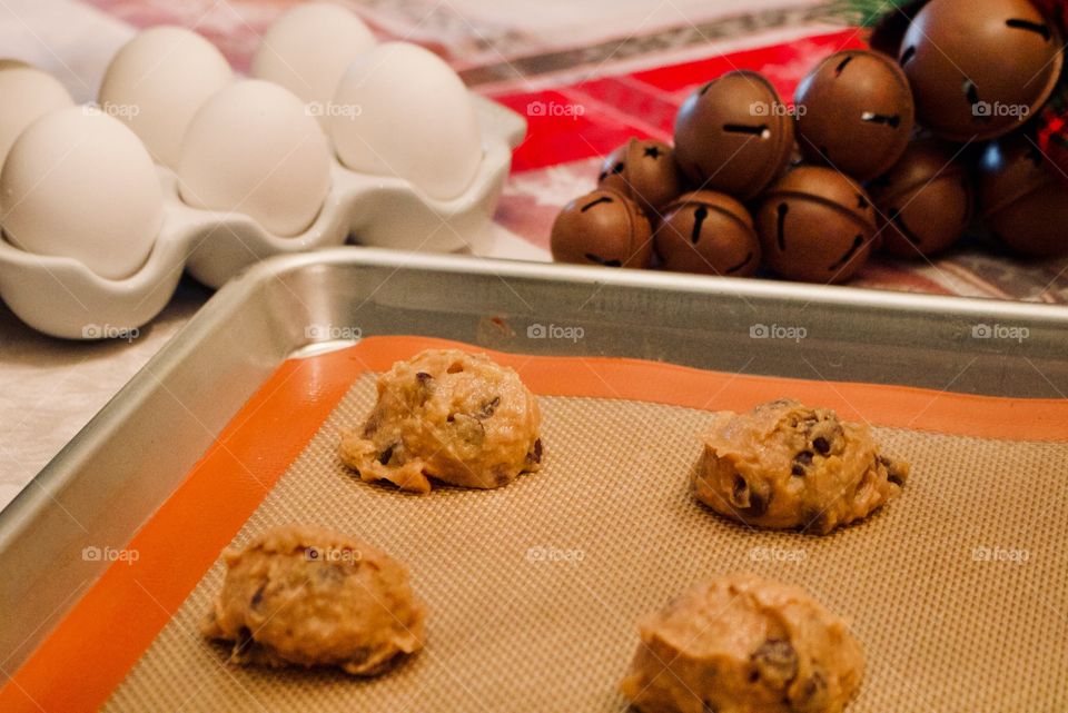 Chocolate chip cookies for Santa 