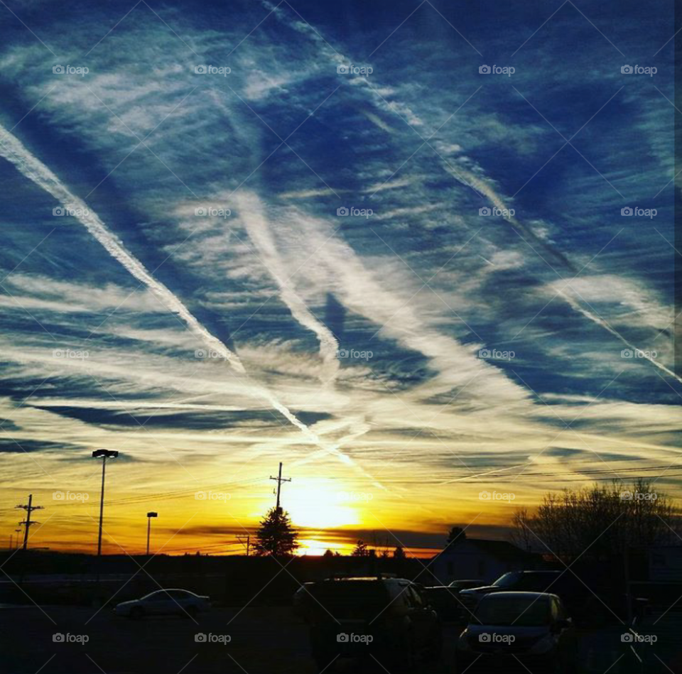 Chemtrails Soaring Through the Sky