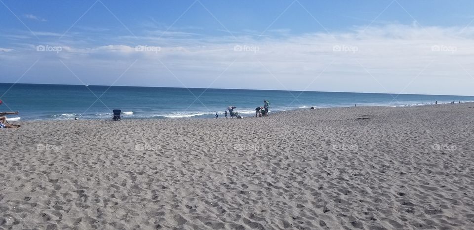 Calm and beautiful Jensen beach in Florida