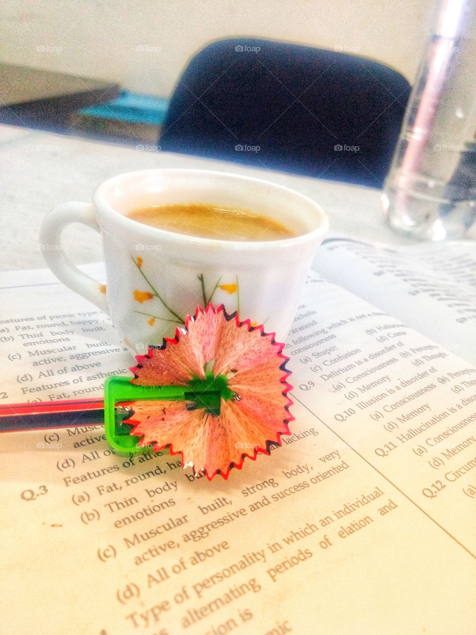 morning with tea with study...