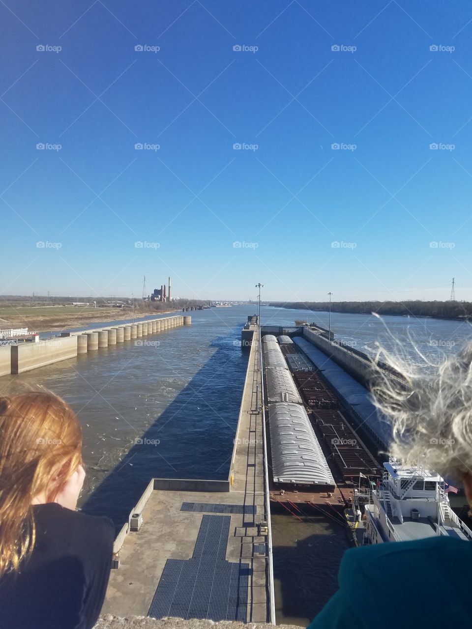 lock system on the Mississippi River