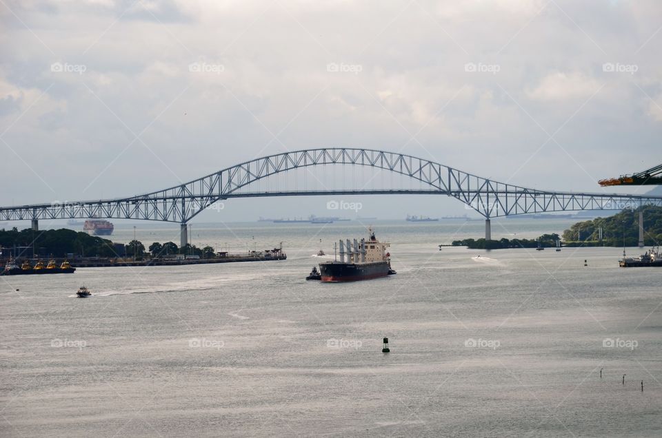 Vessel entering Panama Canal