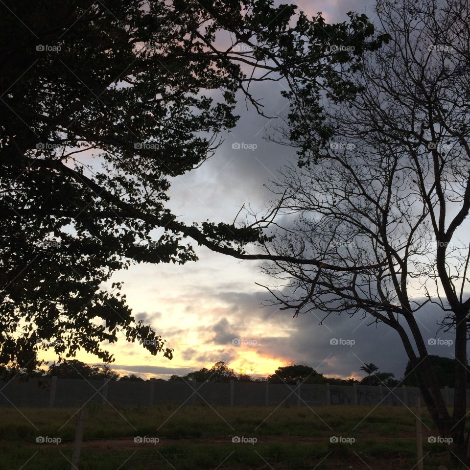 Um dia sisudo que surgiu e coloriu o céu infinito. Como não se inspirar na natureza sempre tão bela?