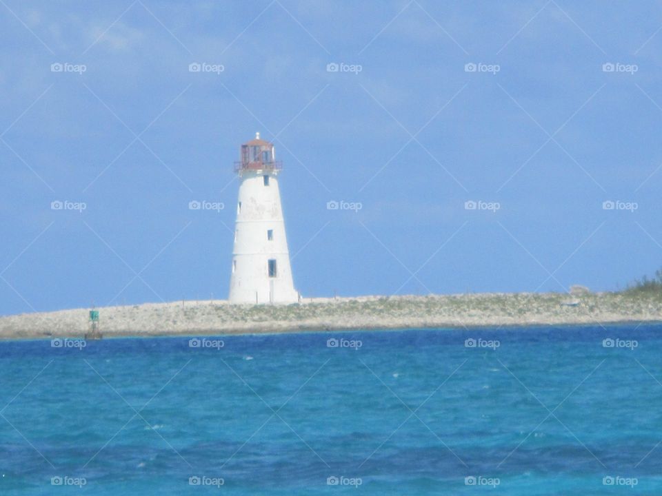 Lighthouse in the Bahamas 