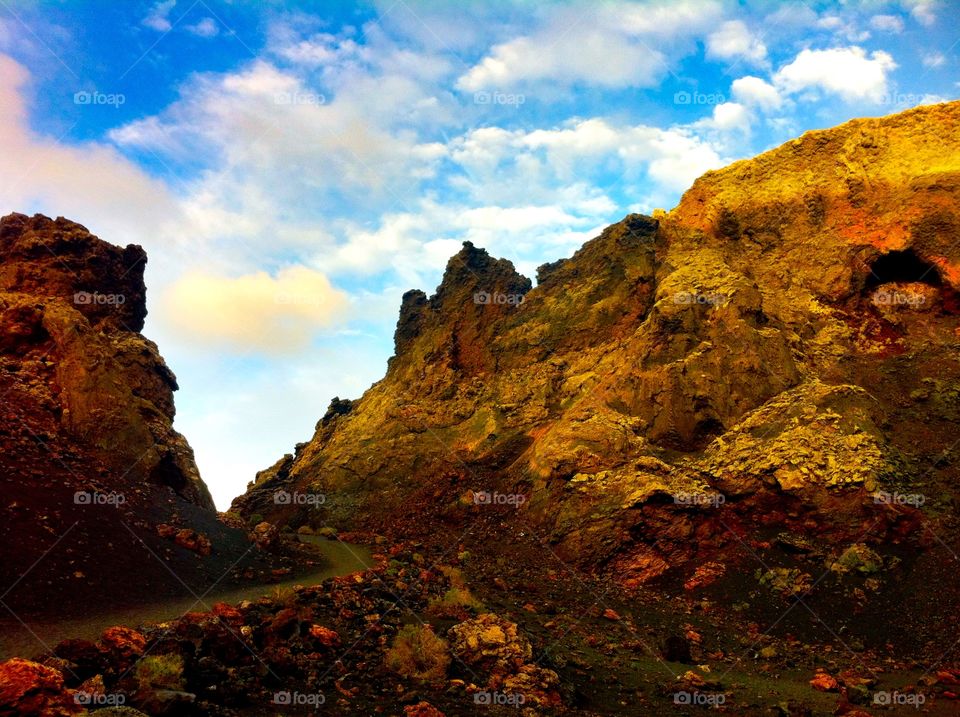 Lanzarote from within a Vulcano