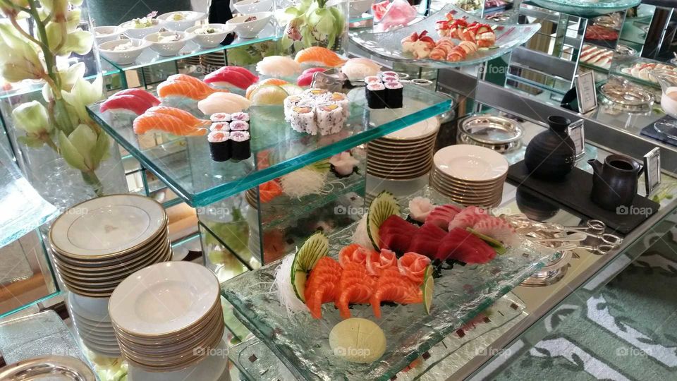 sushi buffet in Lisbon