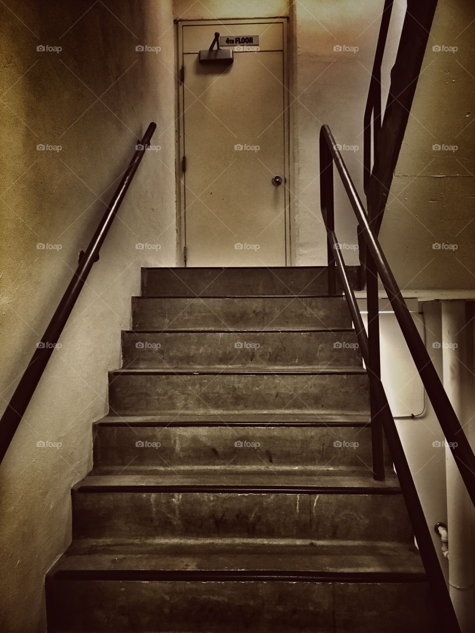 Dark stairwell 