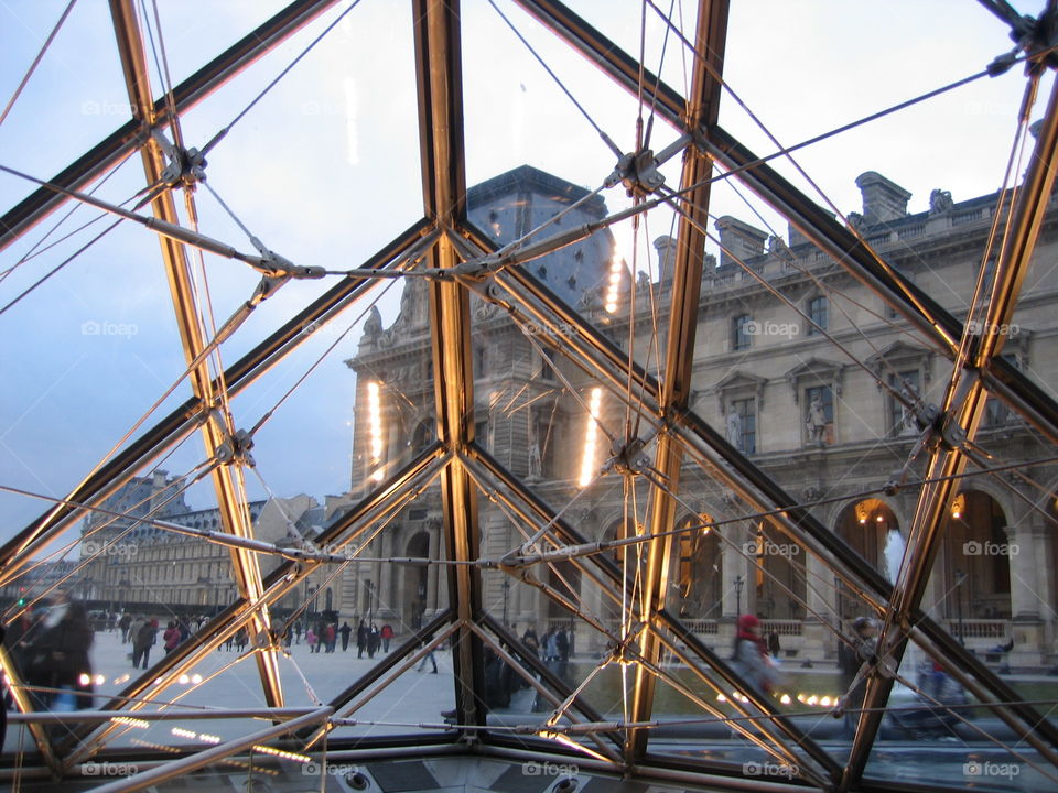 Paris view from the Louvre