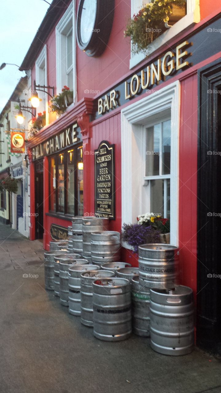 Adare Co Ireland Pub Restock of kegs of booze