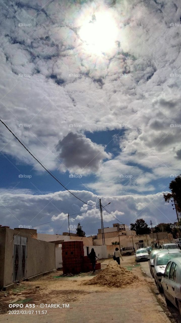 Beautiful sky with clouds