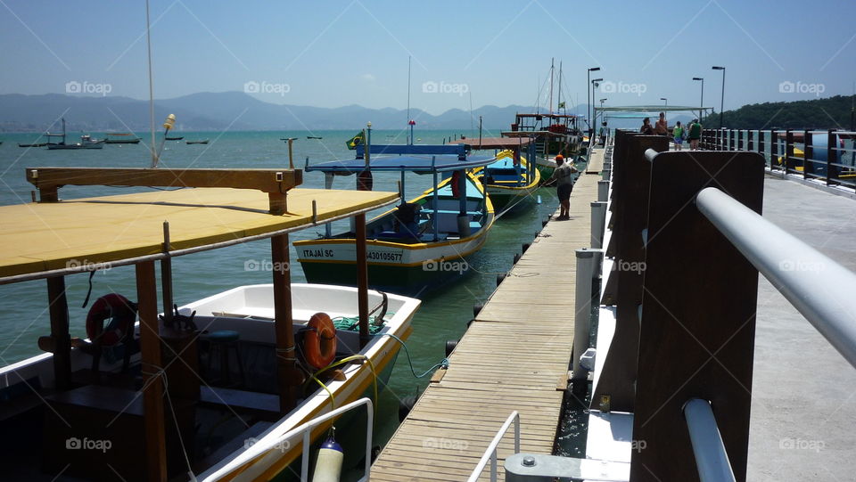 Waiting to cross to the island