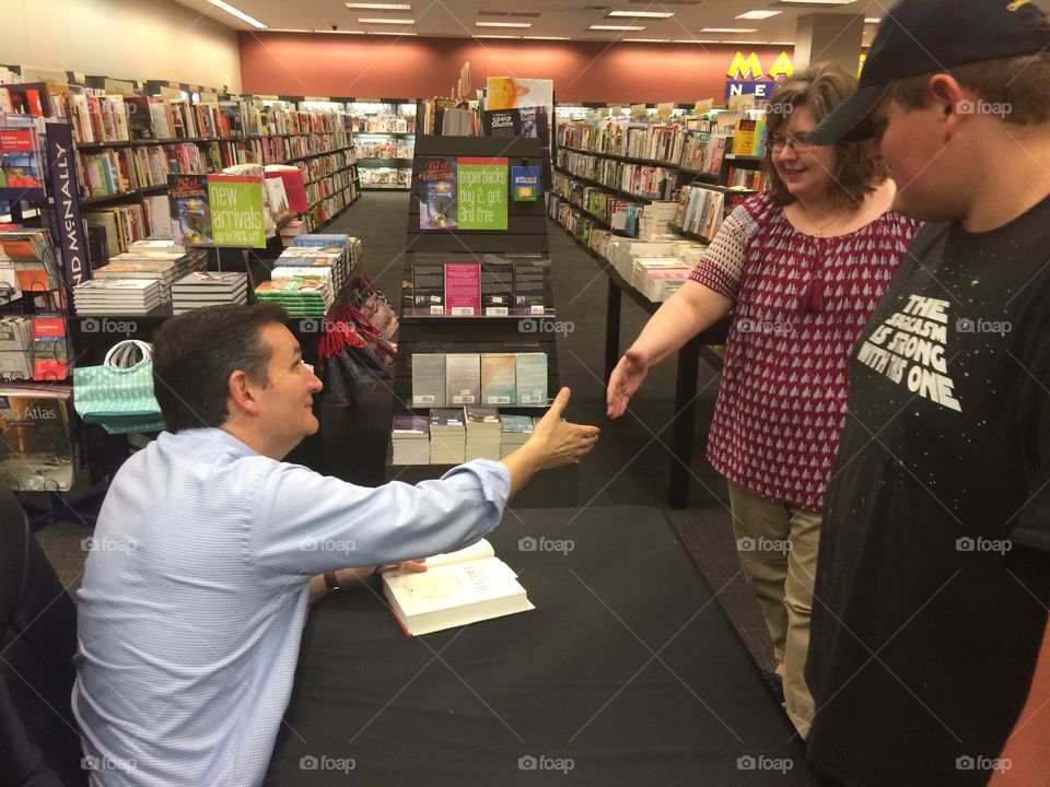 Shaking hands with Ted