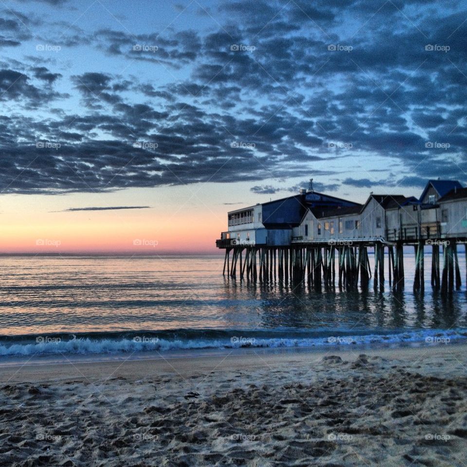 Cottage on pier