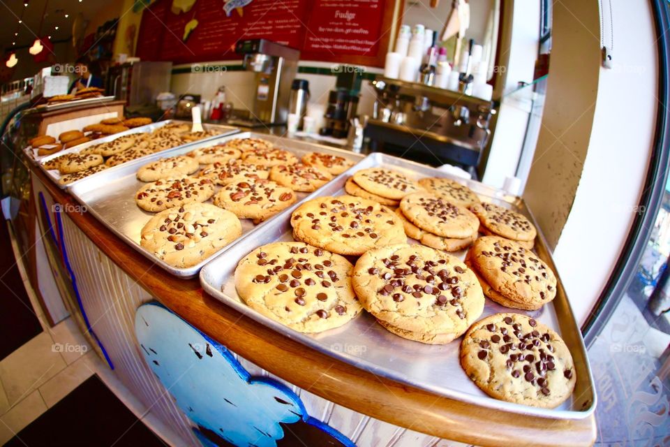 Yummy Giant Cookies. They smell and taste so good! Local bakery at Key West Florida! 