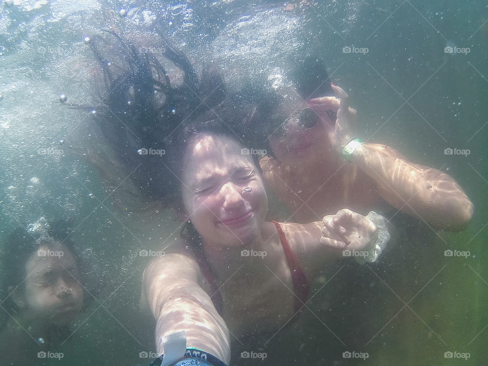 Me and some friends enjoying summer under the Delaware River !! 