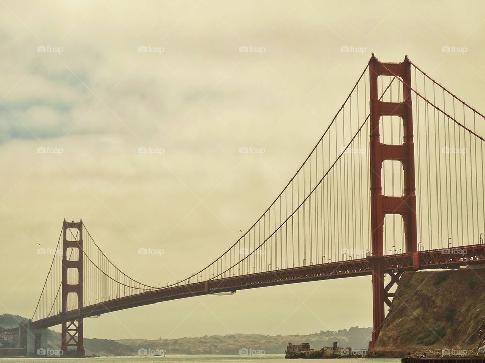 Golden Gate Bridge. California's Golden Gate Bridge In The Fog

