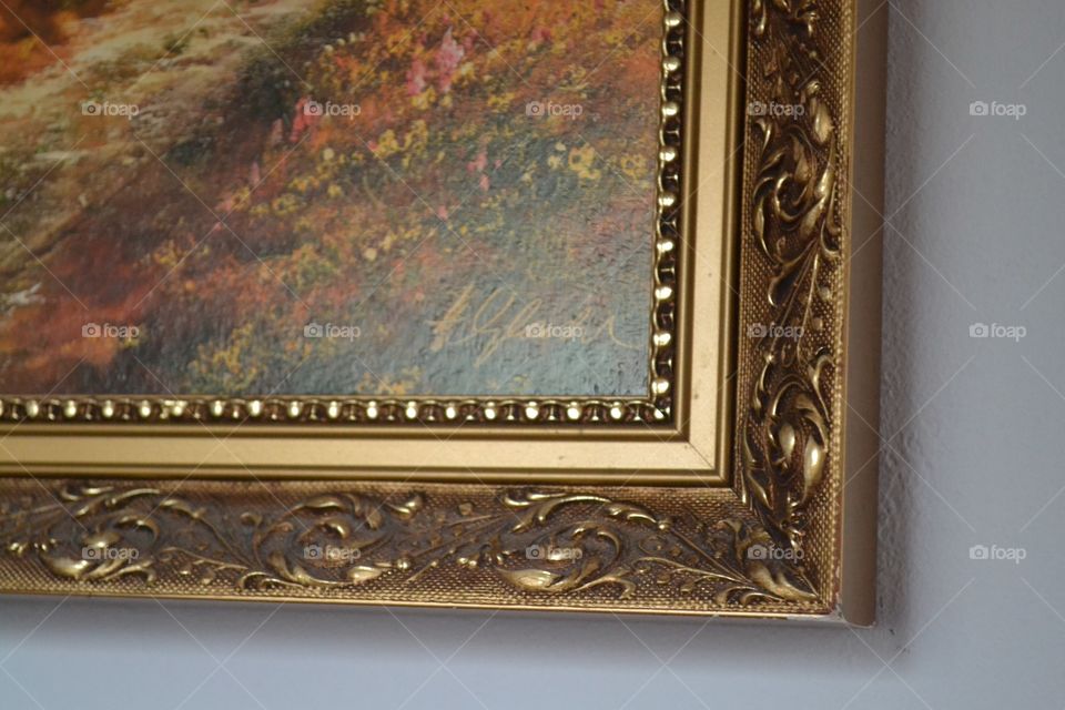 Gold frame