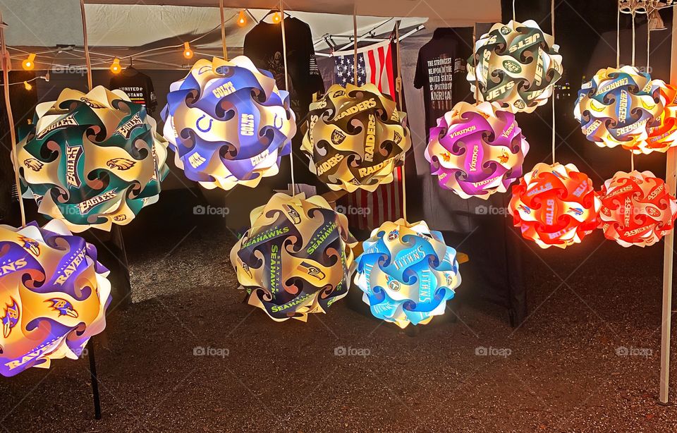 A collection of colorful fun lighting.