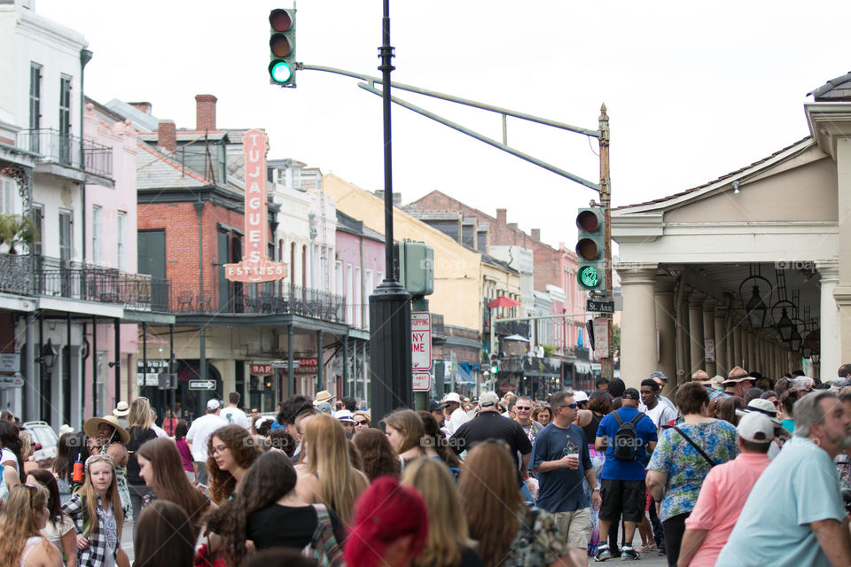 People on the street 