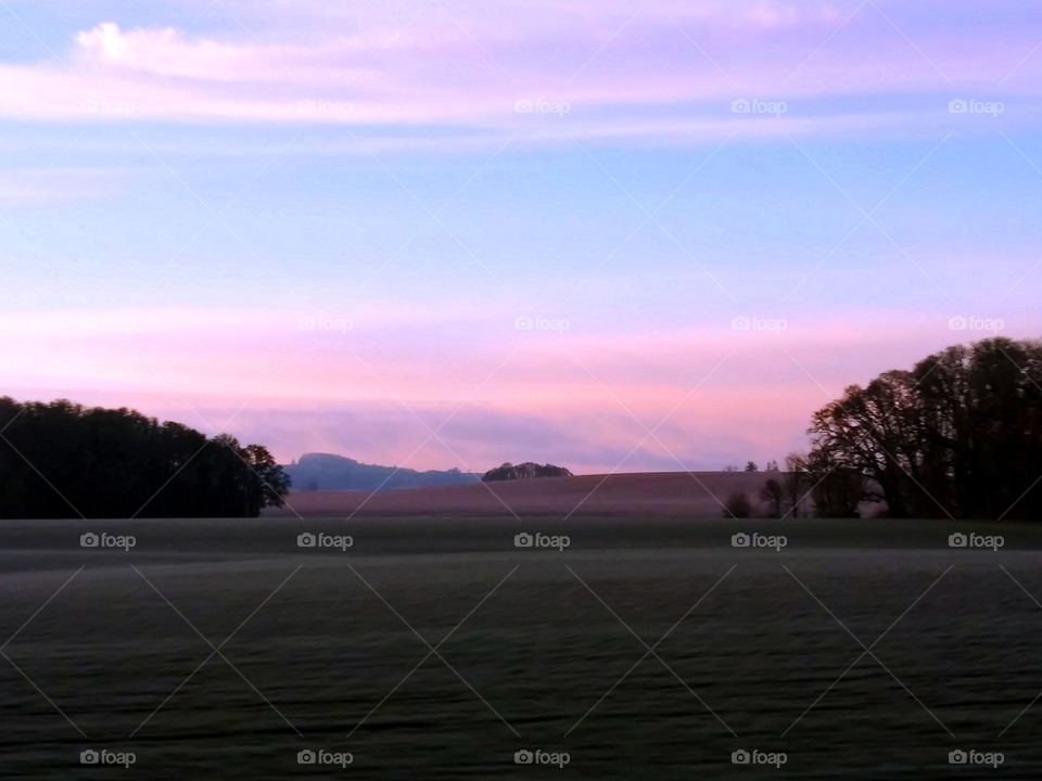 Oregon pink morning cloudscapes