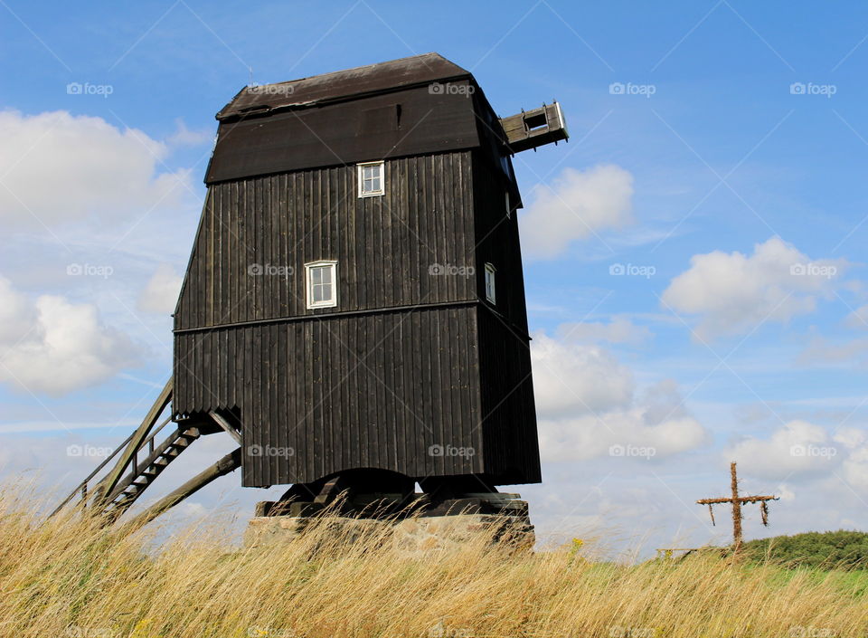 Windmill in Skåne, Sweden.