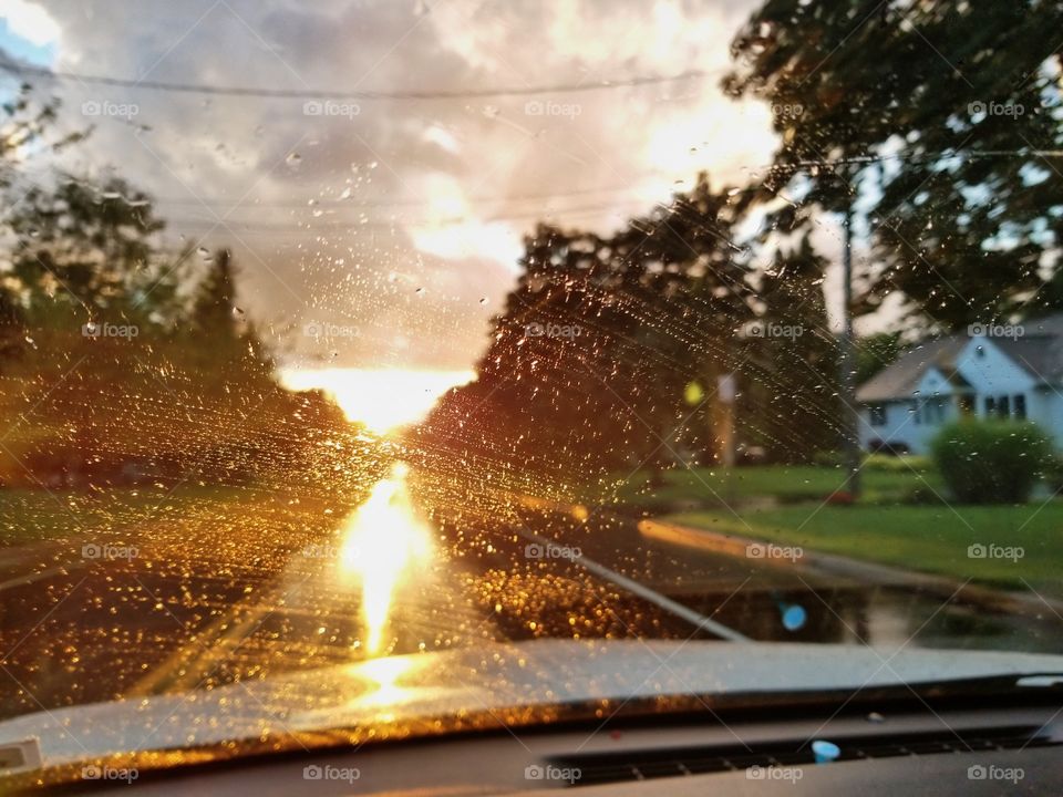 Sunsets and Rain storms