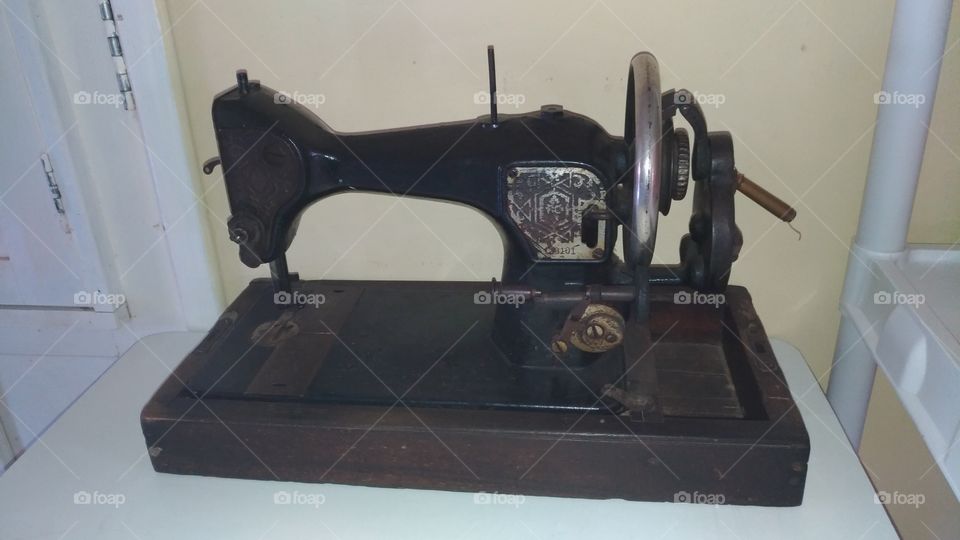 máquina de costura manual