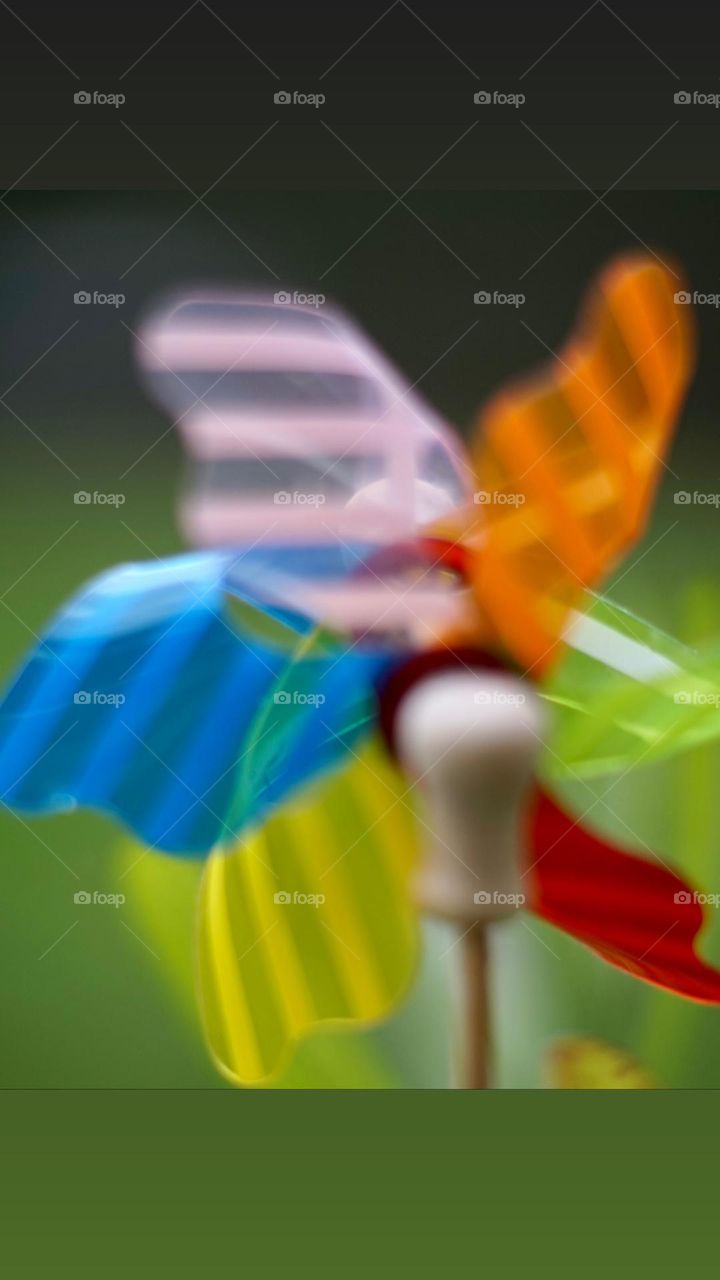 Colour clash bokeh windmill 