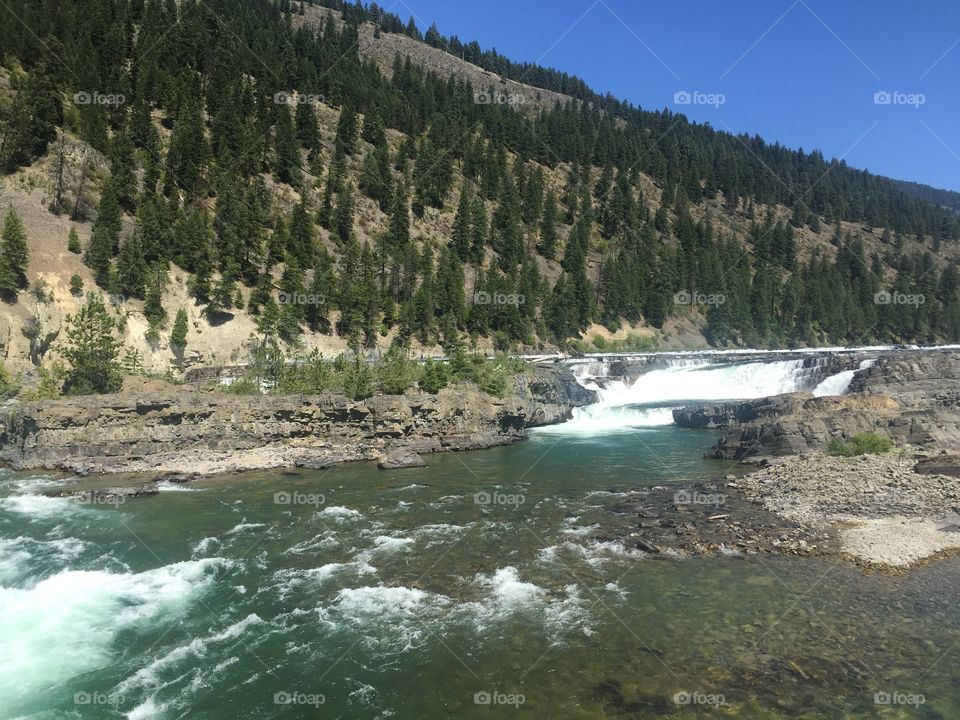 View of waterfall